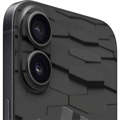 Bitcoin Textured Logo iPhone 16 Plus Skin